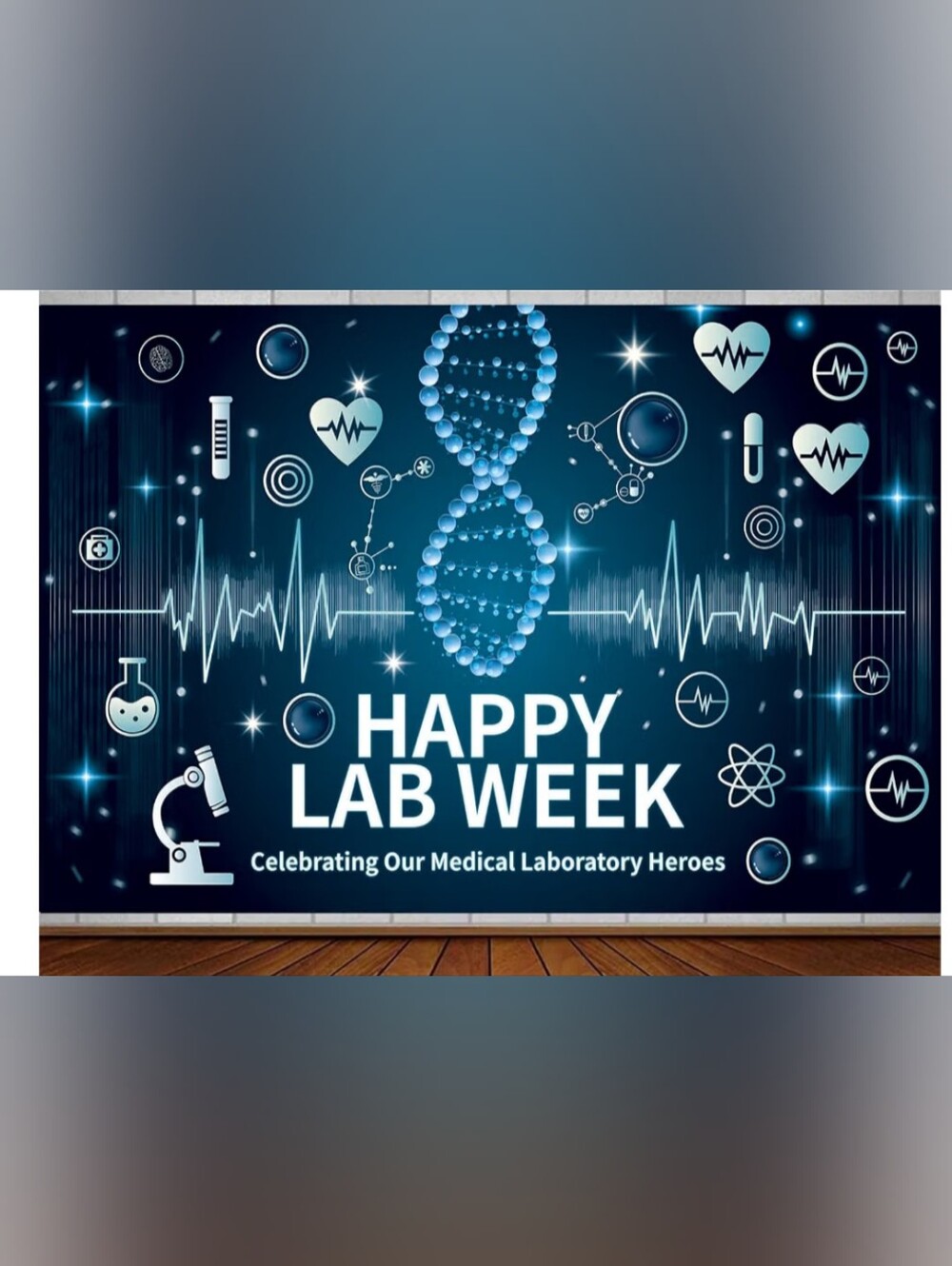 Brand New Happy Lab Week Backdrop-great For Science Themed Birthday Party